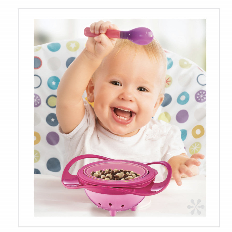 Bol multifunctional cu capac si rotire 360 grade BabyJem Amazing Bowl